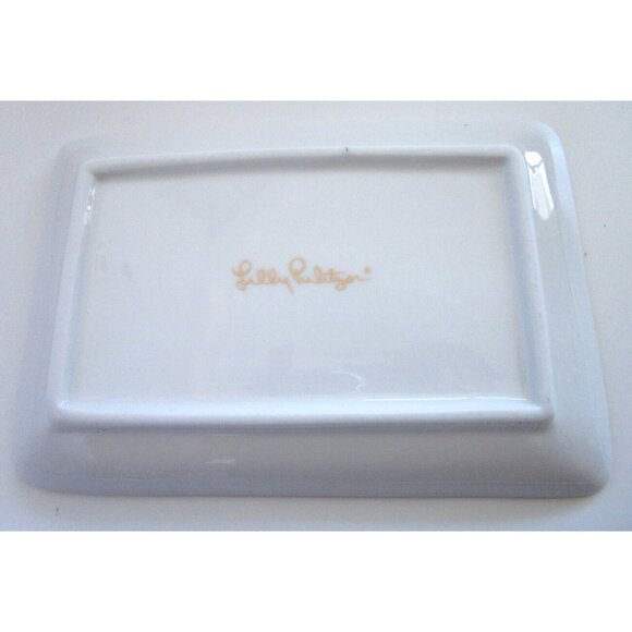 Lilly Pulitzer Trinket Dish - Rectangle Jewelry Tray - Colorful Tropical Fish - Picture 6 of 10